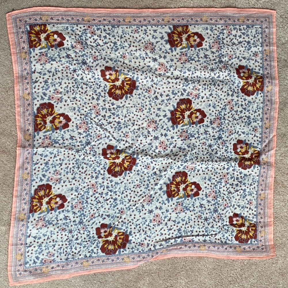 Floral Patterned Scarf